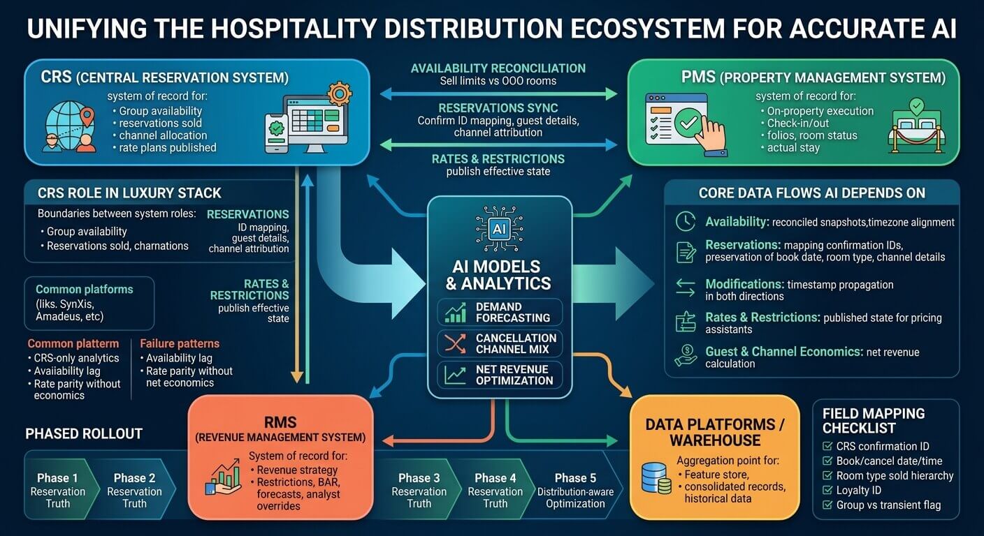 Hotel CRS Integration for AI